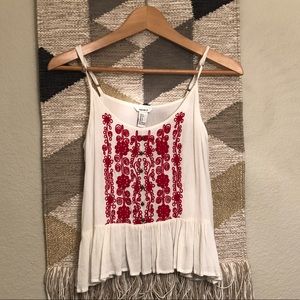White button tank top